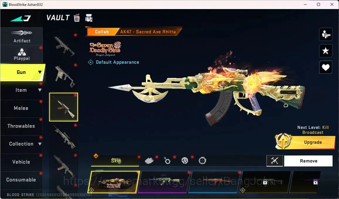 Blood Strike Accounts ASIA | Eternal Desert Eagle|3 7DS Guns|1 7DS Char| image 3
