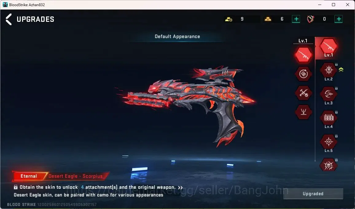 Blood Strike Accounts ASIA | Eternal Desert Eagle|3 7DS Guns|1 7DS Char| image 4