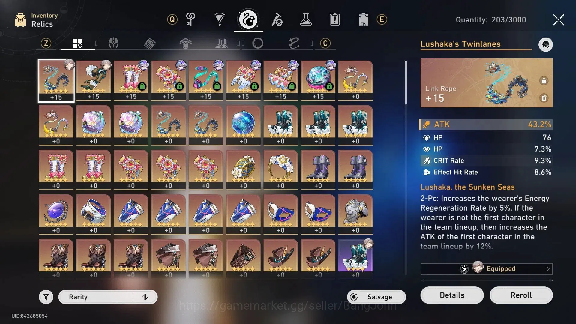 Honkai Star Rail Accounts ASIA | 7 Limit | TL70 | Dan Heng PT, Silver Wolf,  image 18