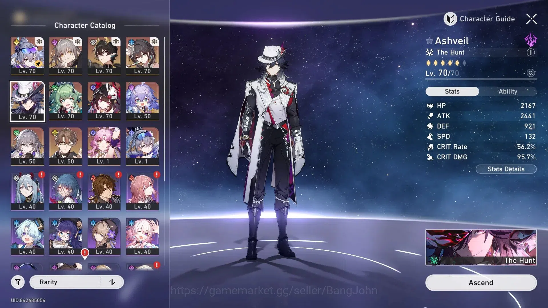 Honkai Star Rail Accounts ASIA | 7 Limit | TL70 | Dan Heng PT, Silver Wolf,  image 7