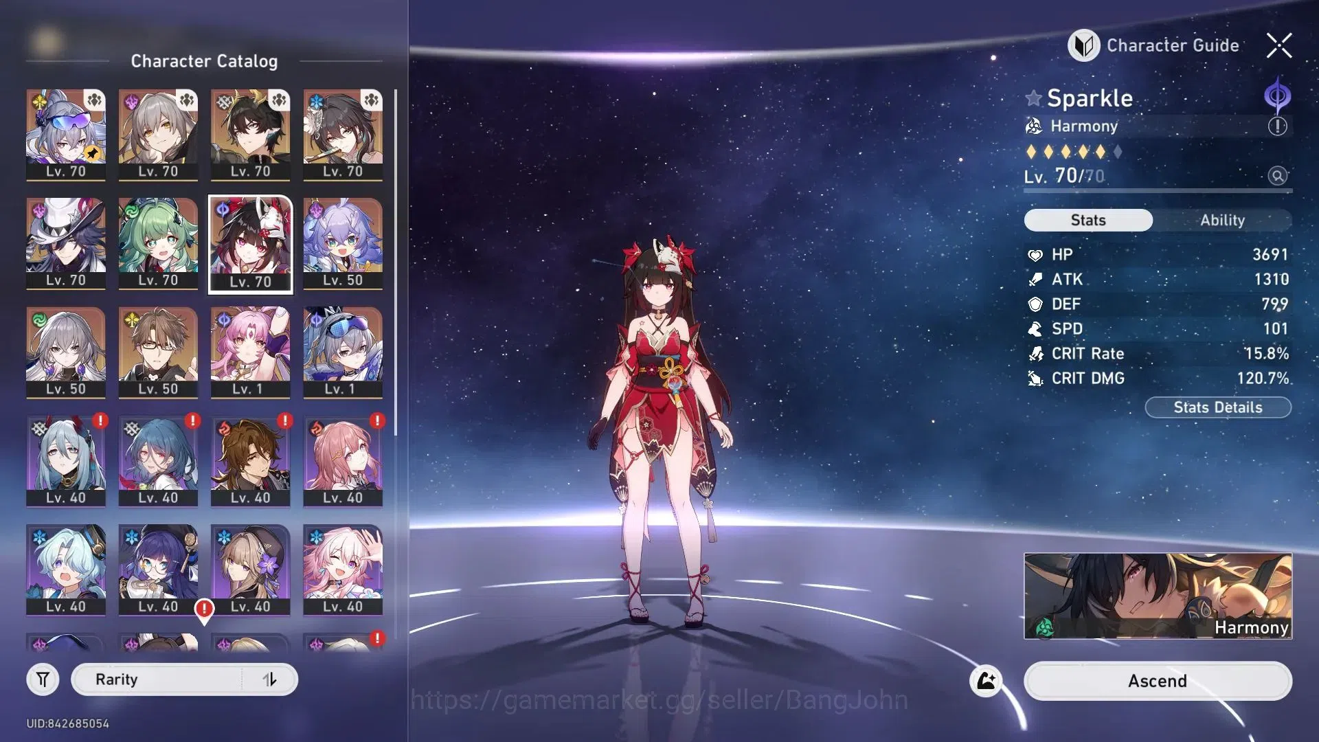 Honkai Star Rail Accounts ASIA | 7 Limit | TL70 | Dan Heng PT, Silver Wolf,  image 9