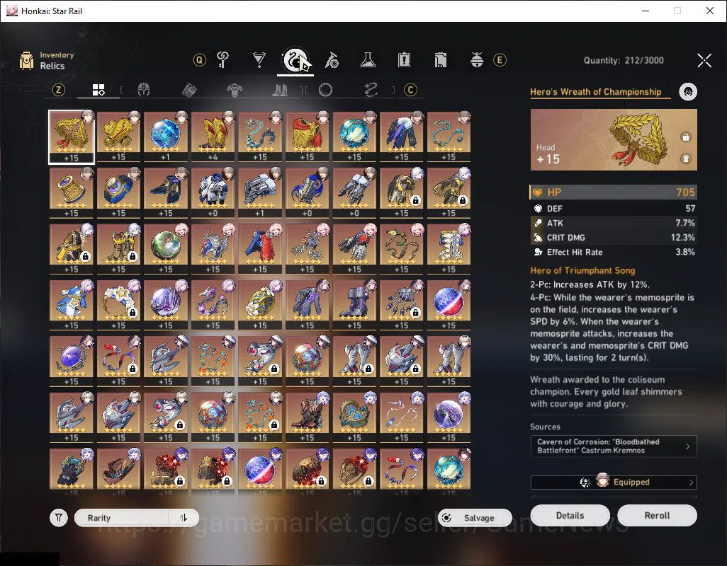 Honkai Star Rail Accounts End Game Asia|TL 70|18 8