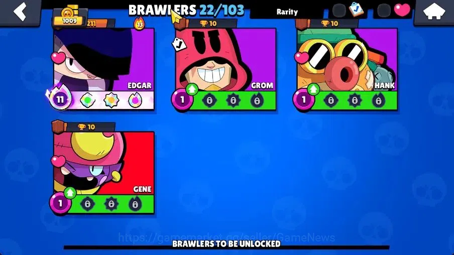 Brawl Stars Accounts 1009 Trophy|22 Brawlers 2 Max Lv [Frank,Edgar]|3,9 image 11