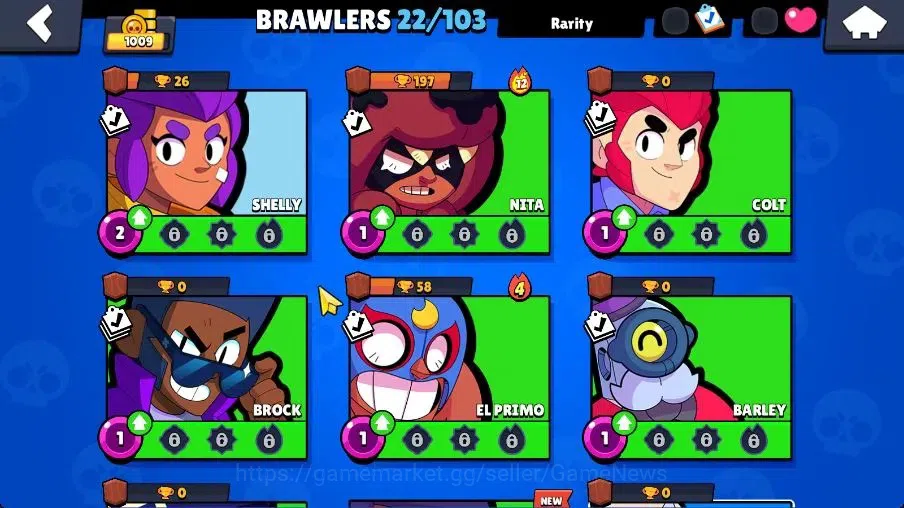 Brawl Stars Accounts 1009 Trophy|22 Brawlers 2 Max Lv [Frank,Edgar]|3,9 image 8