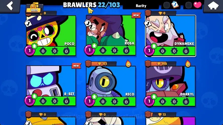 Brawl Stars Accounts 1009 Trophy|22 Brawlers 2 Max Lv [Frank,Edgar]|3,9 image 9