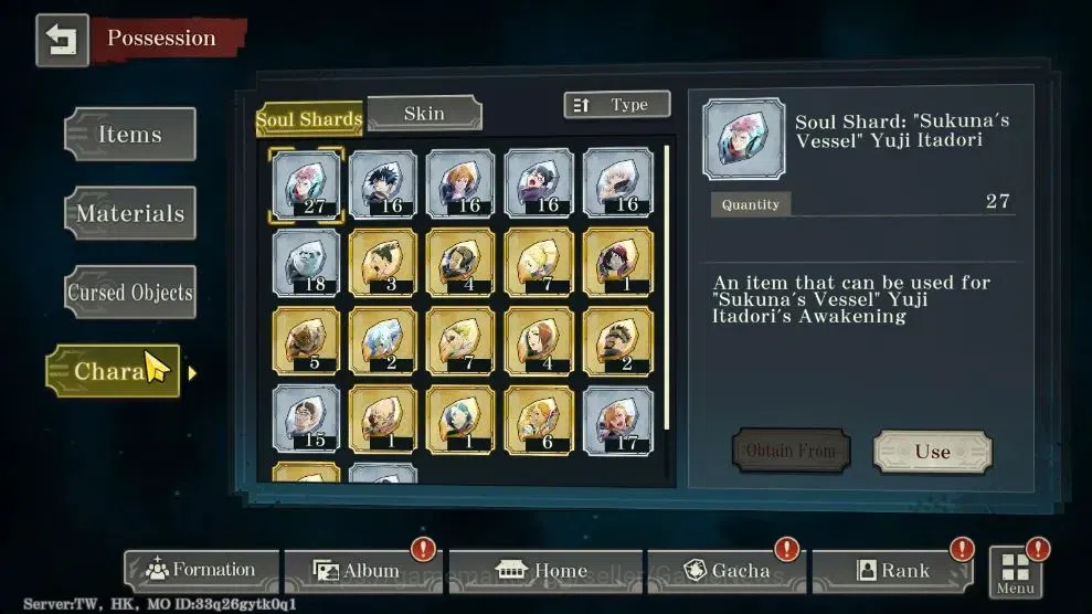 Jujutsu Kaisen: Phantom Parade Accounts TW HK|PR 2|45K Cube|11 SSR [Sorcerer Killer Toji,S image 10