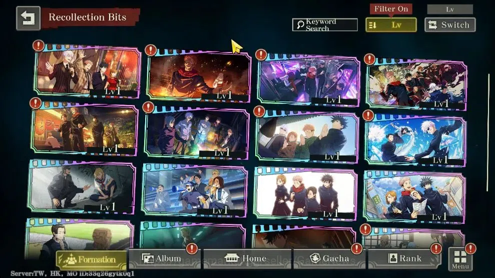 Jujutsu Kaisen: Phantom Parade Accounts TW HK|PR 2|45K Cube|11 SSR [Sorcerer Killer Toji,S image 3