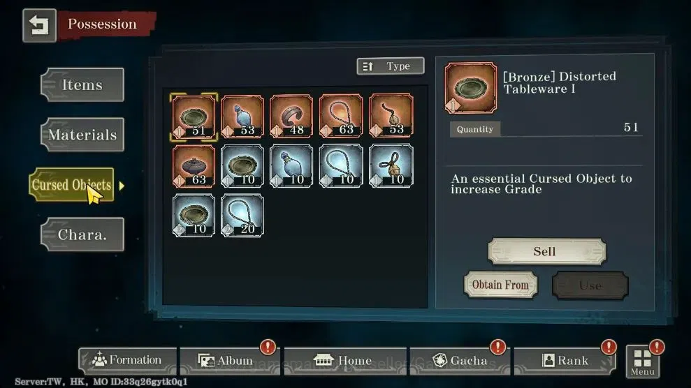 Jujutsu Kaisen: Phantom Parade Accounts TW HK|PR 2|45K Cube|11 SSR [Sorcerer Killer Toji,S image 9