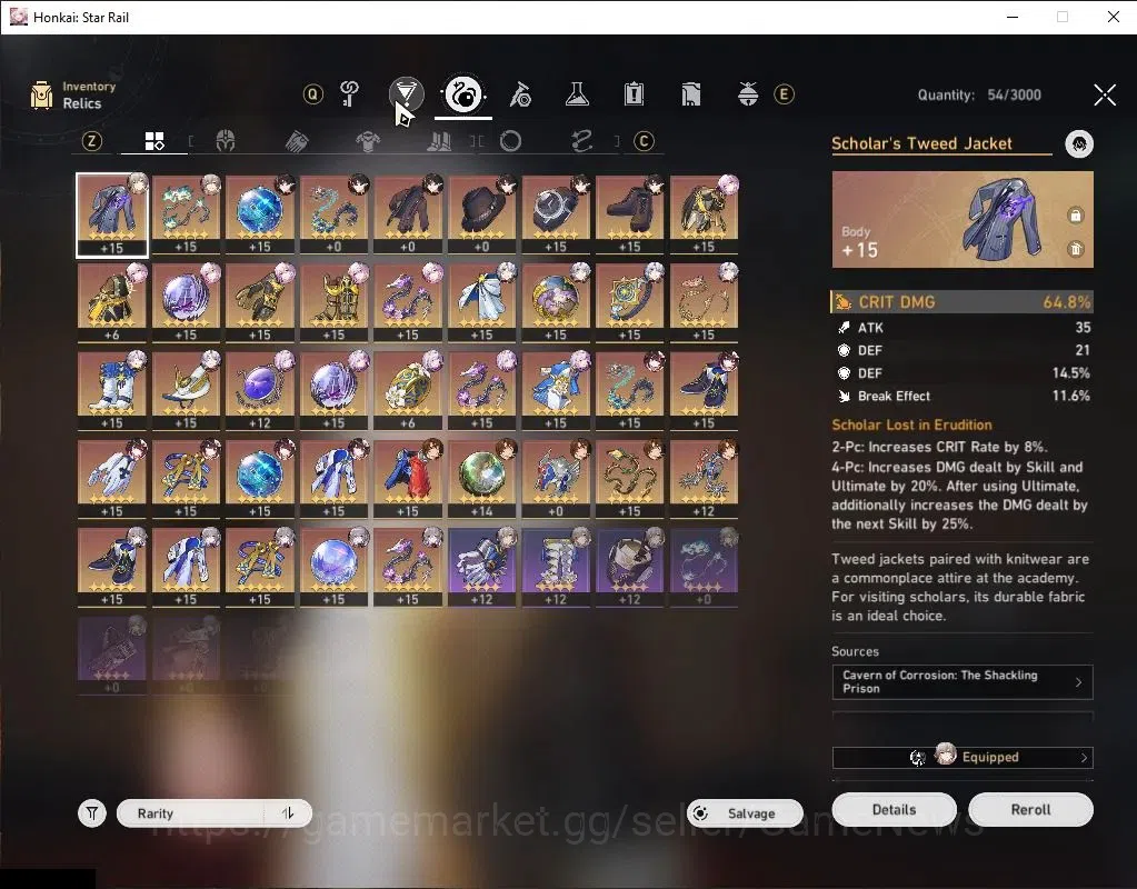 Honkai Star Rail Accounts NA|TL 58|3K SJ|8 Limited|Castorice+Sign,Sparkle,Ev image 8