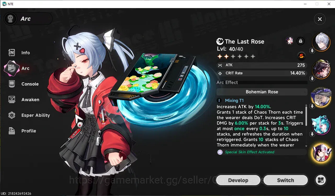 Neverness to Everness Accounts GLOBAL SEA|HL 30|TL 11|5 SSR 2 Limit[Lacrimosa,Hot image 3