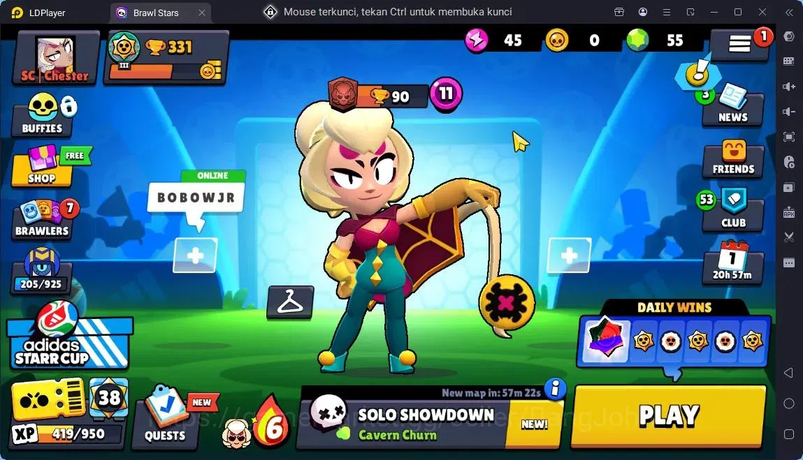 Brawl Stars Accounts Global |Trophy 331|10 Brawler|1150 Bling|55 Gems|1 S Rare,1 Epic Skins| ProtectOff |Check SS BRS290B 1