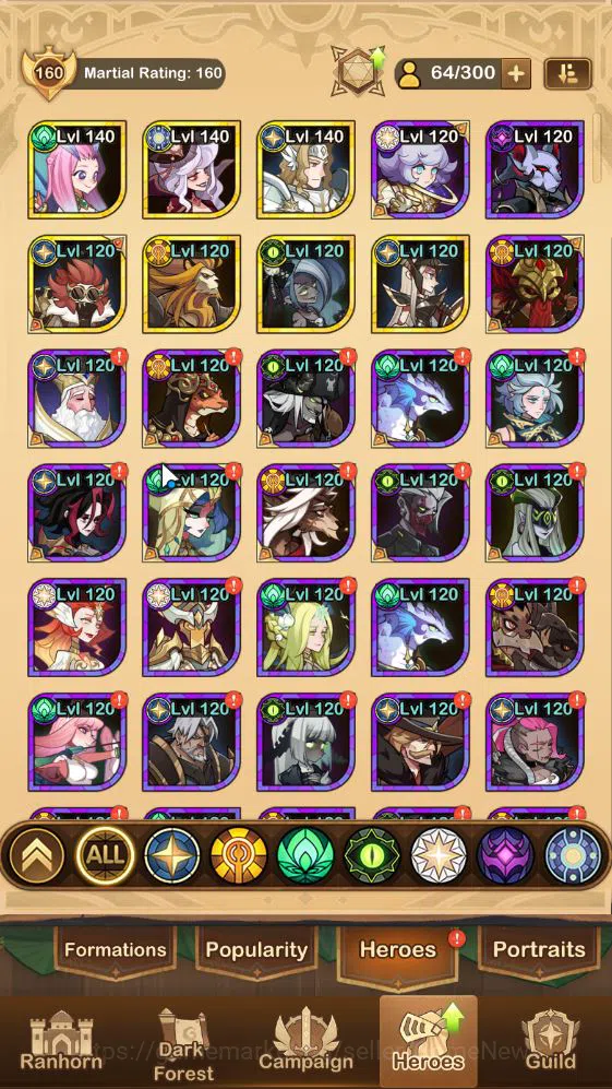 AFK Arena Accounts S375 Lv44|Power 1275k, 41k DM|7 Lgend(Rowan,Brutus,Judy,Lucius,etc)Elite(Audrae,Zikis,Talene,etc)|Take 1