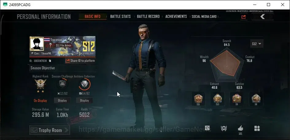 Arena Breakout Accounts MOBILE|Lv30|SV 295M|CV 254M| Battle Machete |Arena image 2