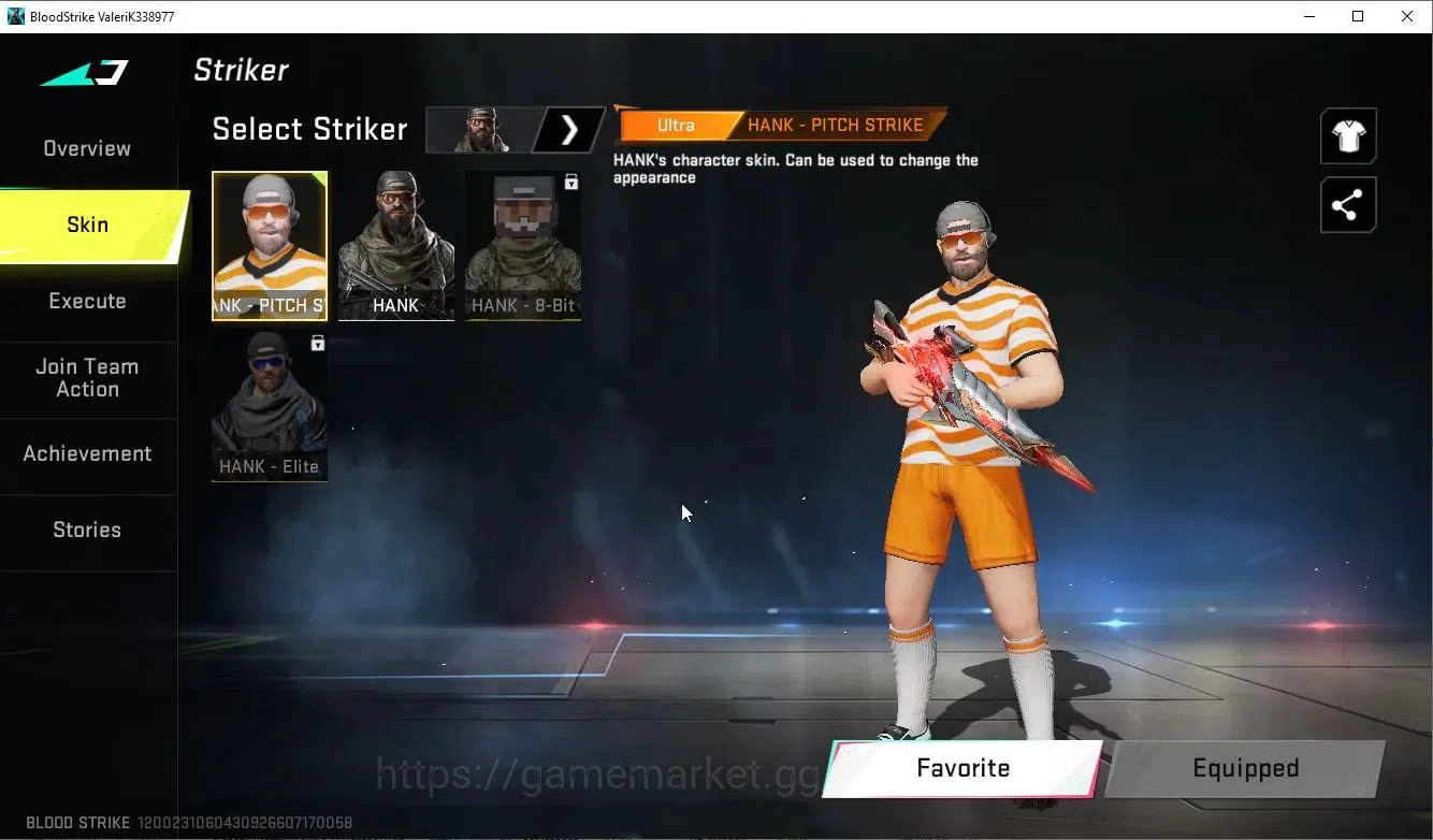 Blood Strike Accounts Others ASIA|Eternal Spear - Relic|Fernanfloo JACK|Ultra HANK PITCH STRIKE|1 OPM Parachute|5 LEGENDARY 1