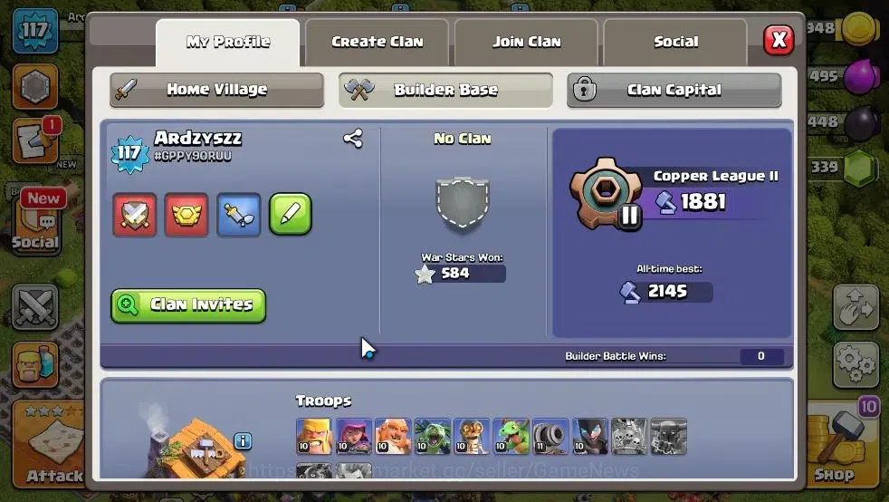 Clash of Clans Accounts Lv 117|TH 13 - BH 6 Lvl 117 | Limited Skin | BK48- image 5