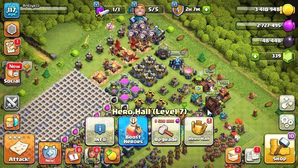 Clash of Clans Accounts Lv 117|TH 13 - BH 6 Lvl 117 | Limited Skin | BK48- image 7