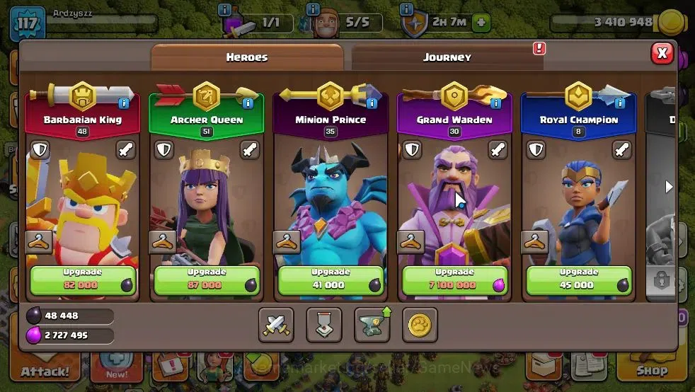 Clash of Clans Accounts Lv 117|TH 13 - BH 6 Lvl 117 | Limited Skin | BK48- image 8