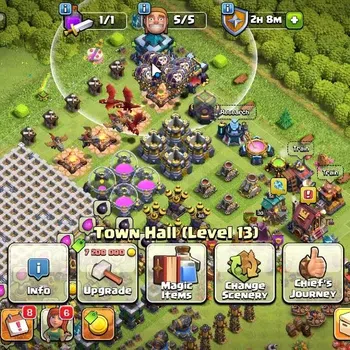 Clash of Clans High-End Lv 117|TH 13 - BH 6 Lvl 117 | Limited Skin | BK48- image 1