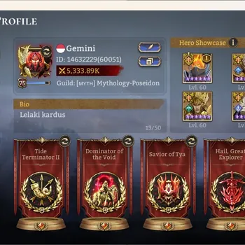 Watcher of Realms Accounts End-Game Global 60xx|Power 5,3M|8 Lord:Jezebelle A3,Oren A1,More|57 Legend:Valara