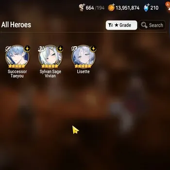 Epic Seven Accounts Starter Global UnVerif|New Era| 3 ML (Lisette,SS Vivian,S Taeyou)+Kawerik,Beehoo,Vildred,etc|46K