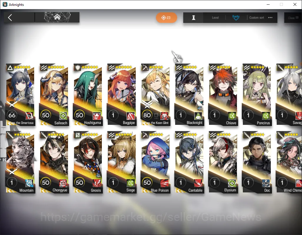 Arknights Accounts Others Global|Lv 13|108 Op, 3 Outfits|2 Limited Texas the Omertosa & Chongyue|1 Op Selector|Terminal 1