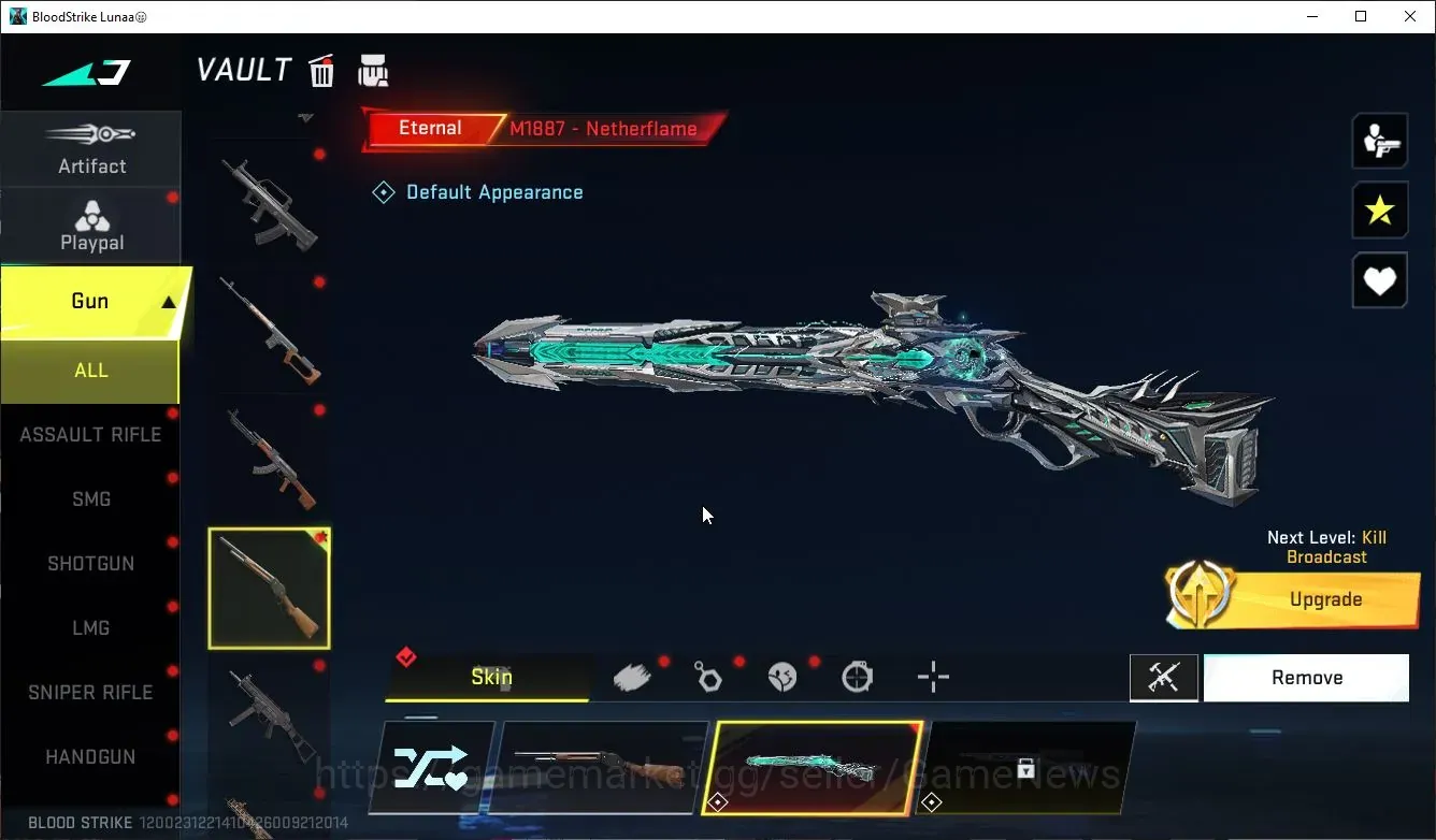 Blood Strike Accounts Collab Skin Asia|Eternal M1887-NetherFlame+Collab 7Deadly Sins AK47+6 1