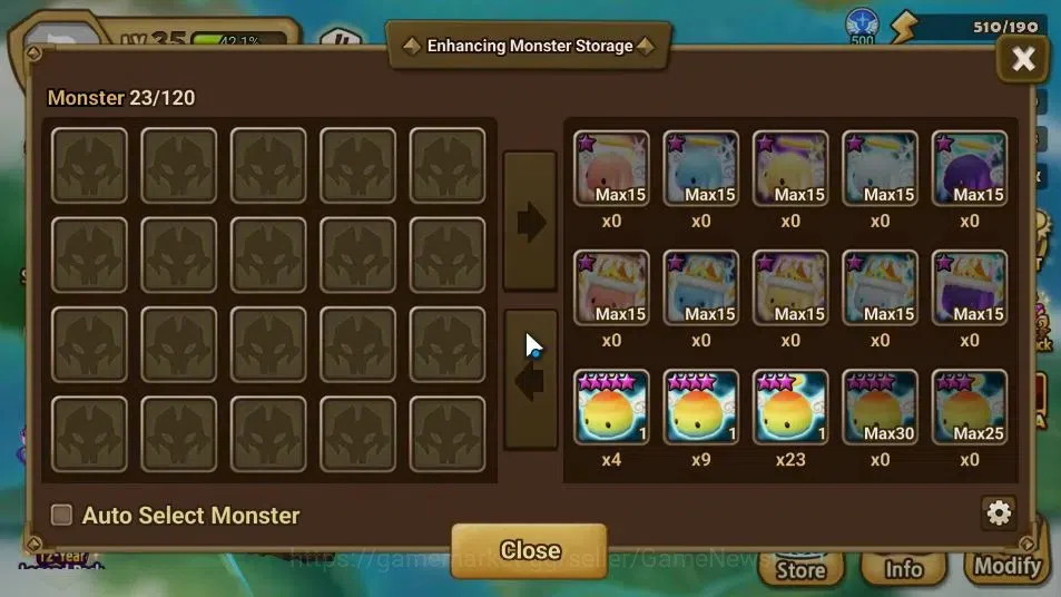 Summoners War: Sky Arena Accounts EUROPE Lv 35|1 LD[Gandalf Light(Old Wood)]|9 Total image 12