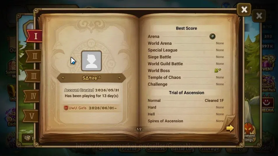 Summoners War: Sky Arena Accounts EUROPE Lv 35|1 LD[Gandalf Light(Old Wood)]|9 Total image 3