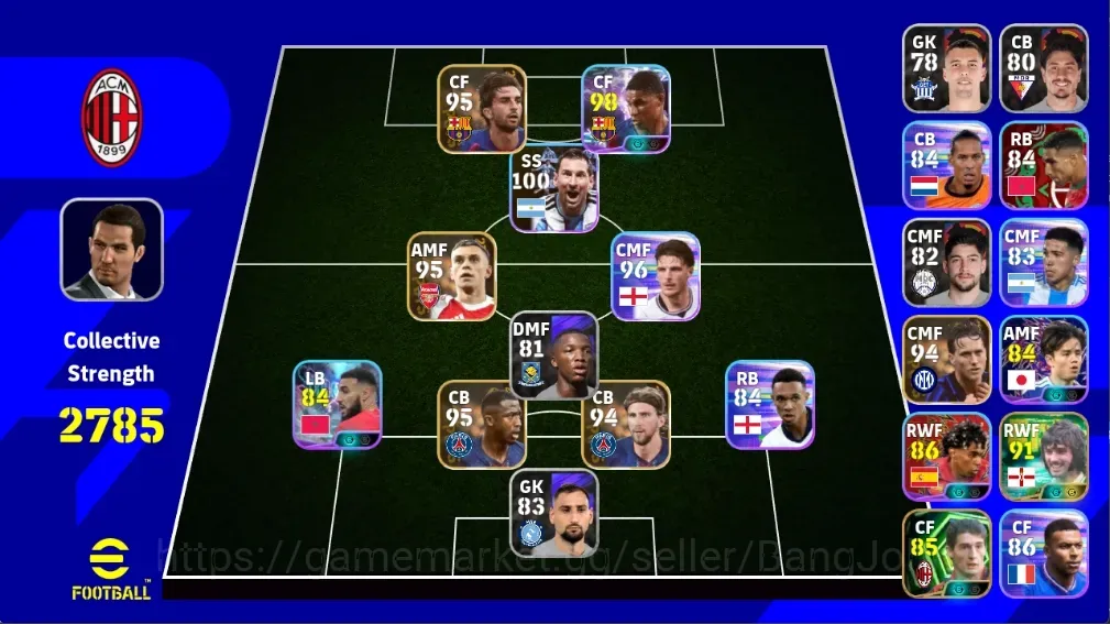 eFootball Accounts Legends & Iconic Players Android|PW 2785|Epic GeorgeBest Massaro,Shwt Rashford Kubo Mazraouil LamineYamal 1