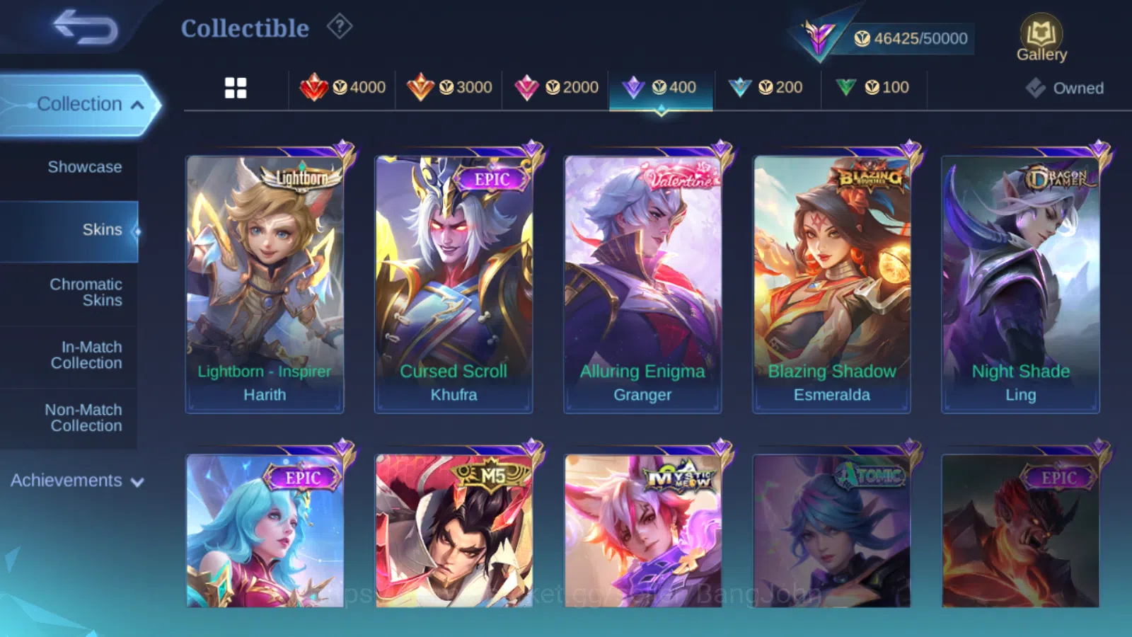 Mobile Legends: Bang Bang Accounts Hero 112 | skin 208  cc natalia | luckybox lunox | image 11