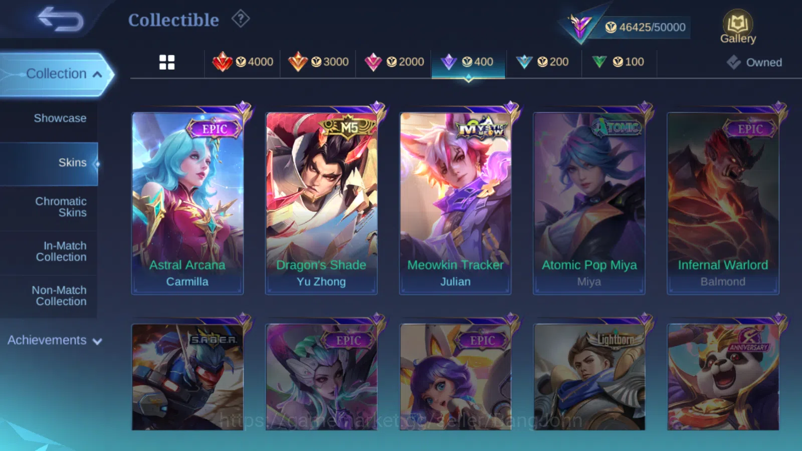 Mobile Legends: Bang Bang Accounts Hero 112 | skin 208  cc natalia | luckybox lunox | image 12