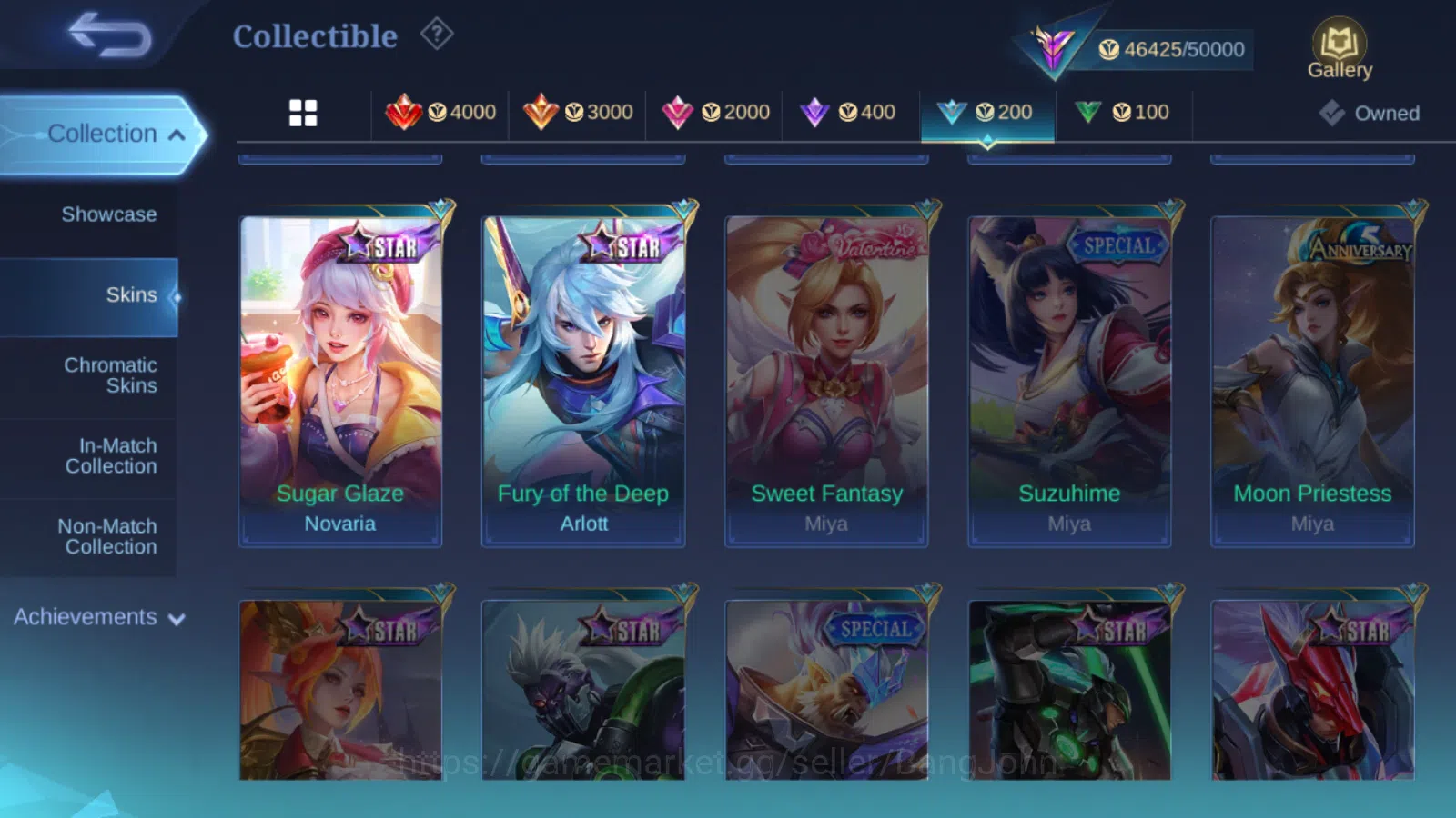 Mobile Legends: Bang Bang Accounts Hero 112 | skin 208  cc natalia | luckybox lunox | image 14