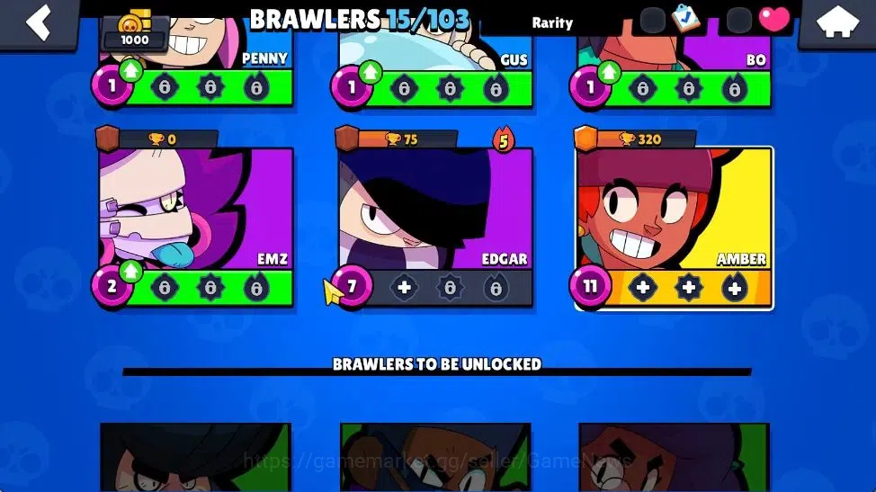Brawl Stars Accounts 1000 Trophy| 15 Brawler 3 Max Lvl [Shelly,Rico,Amb image 10