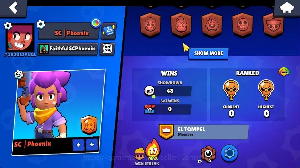 Brawl Stars Accounts 1000 Trophy| 15 Brawler 3 Max Lvl [Shelly,Rico,Amb image 3