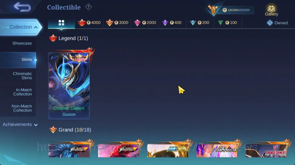 Mobile Legends: Bang Bang Accounts Hero 132|Skin 455|Legend Gusion|Lance Kishin,Thamu image 16