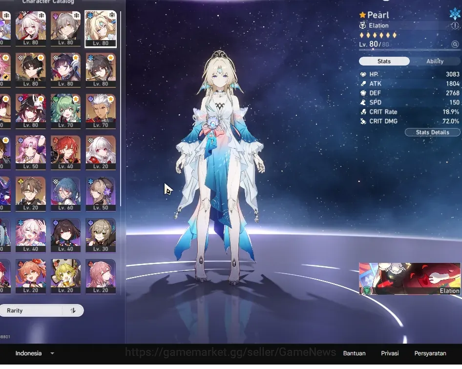 Honkai Star Rail Accounts Others Asia|TL 65|1 GC|13 Limited|(SW999 E1,Hysilens,DHPT)+Sign Archer 1