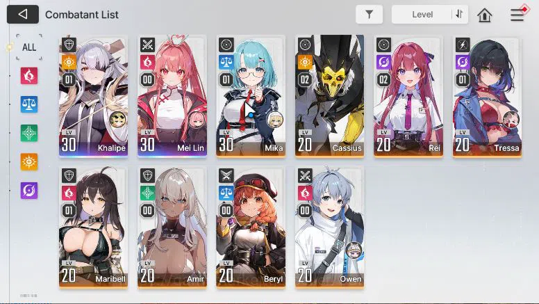 Chaos Zero Nightmare Accounts GLOBAL Verif|Lv24|Mid game Khalipe MeiLin Cassius  image 7