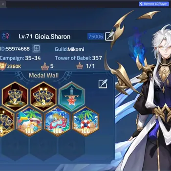 Mobile Legends: Adventure Accounts Global 750**|Lv.71|Camp 35-34|VIP 6|Power:2,3M|Hero 102|2 UR|54 SSR|Diamonds