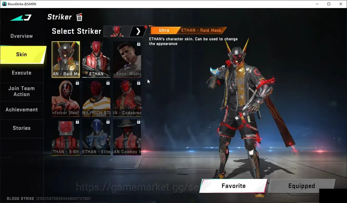 Blood Strike Accounts Collab Skin ASIA|MELEE TalonKnife+Collab ENZO-Kraken,TR MCX|10 ULT[Zero-AgentZ,6 12