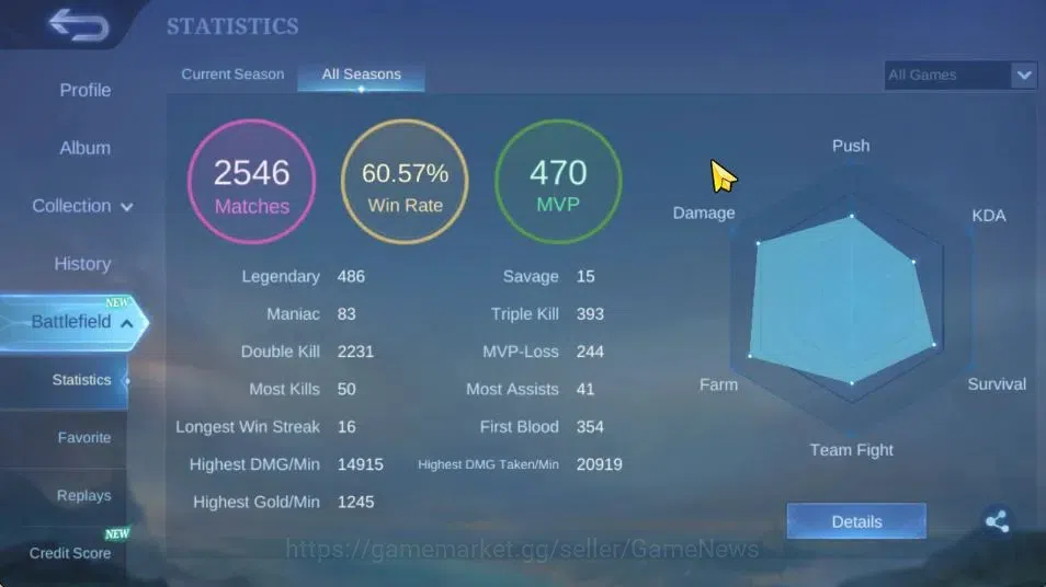 Mobile Legends: Bang Bang Accounts Hero 98|Skin 177|Neo Ling,Annual Haya,Covenant Lyl image 4