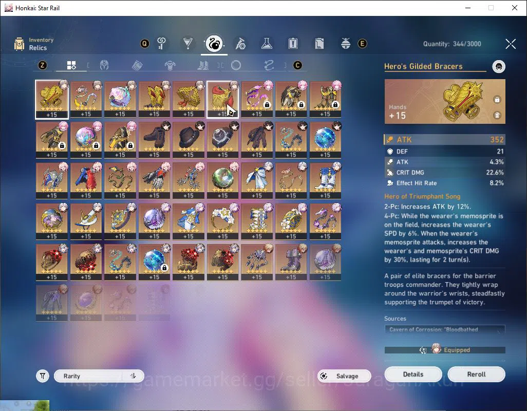 Honkai Star Rail Accounts End Game ASIA|TL 70|16 Limited |[Cyrene,Castorice]+Sign 6