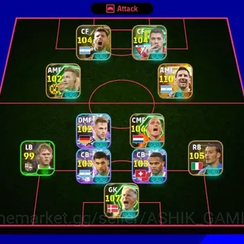 eFootball Accounts Legends & Iconic Players eFootball 2026 Dream Team ID | Messi 110 + 100+ Rated Players | Strong Squad