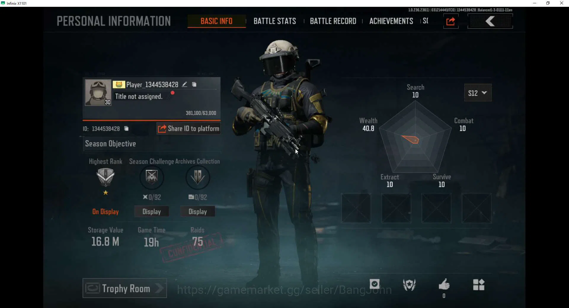Arena Breakout Accounts Mobile | Lvl 19 | SV 16.9M | CV 15.3M | Take Mail  image 2