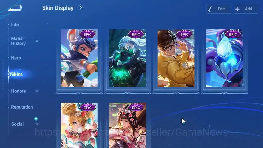 Honor of Kings Accounts Rare Skin Hero 113 Skin 97|Legend Lam,Yao,KIC Luna,Limited Yuhuan,SaintSeiya Gold Leo,GM 6