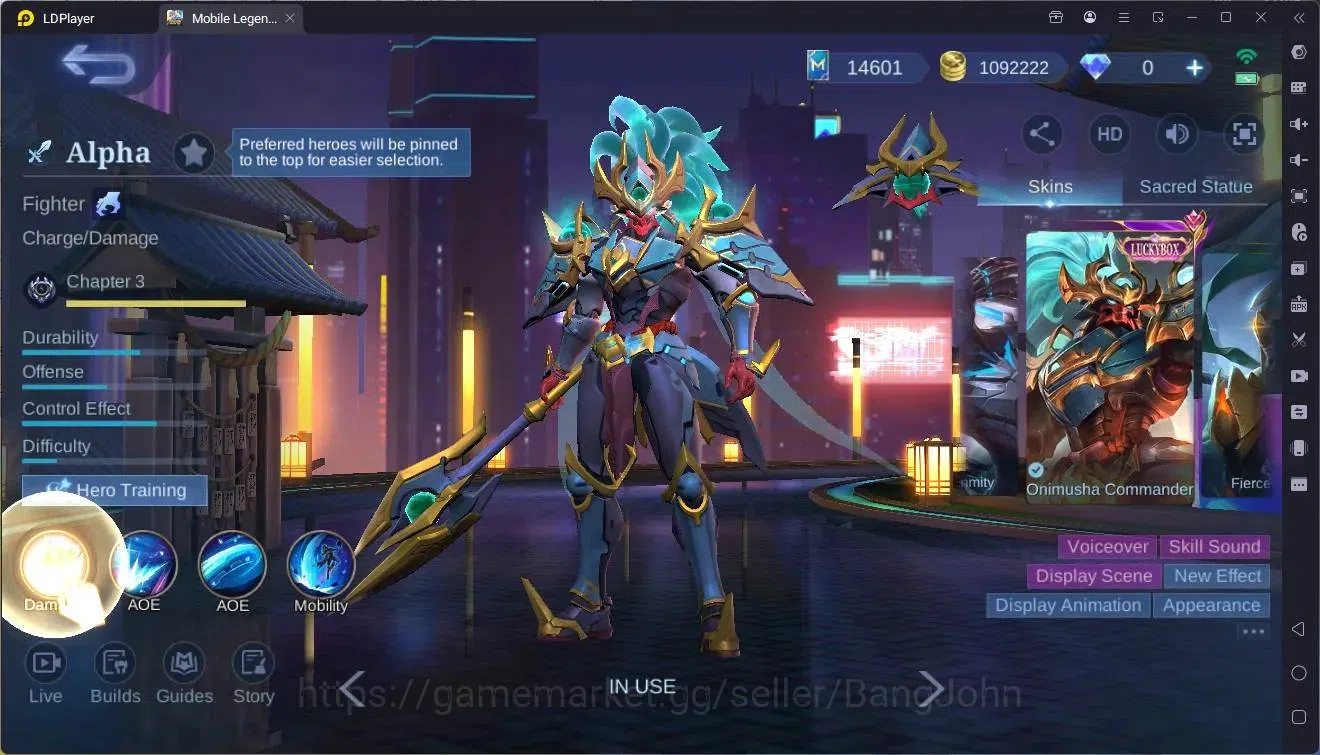 Mobile Legends: Bang Bang Accounts Global|Hero 139|Skin 317|Renowned|KOF Karina|Lucky image 6
