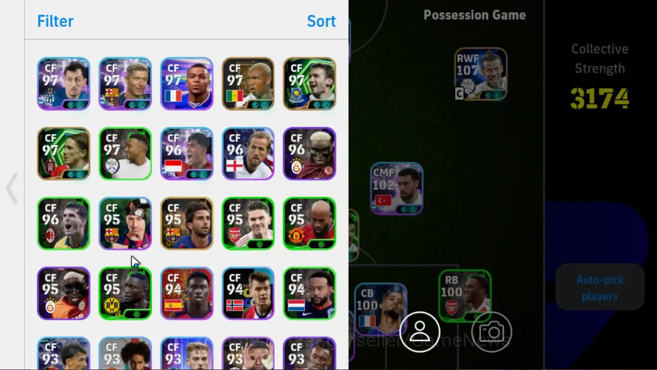 eFootball Accounts Android|885 Coins|Big Time Gareth Bale,Epic Xabi A image 2