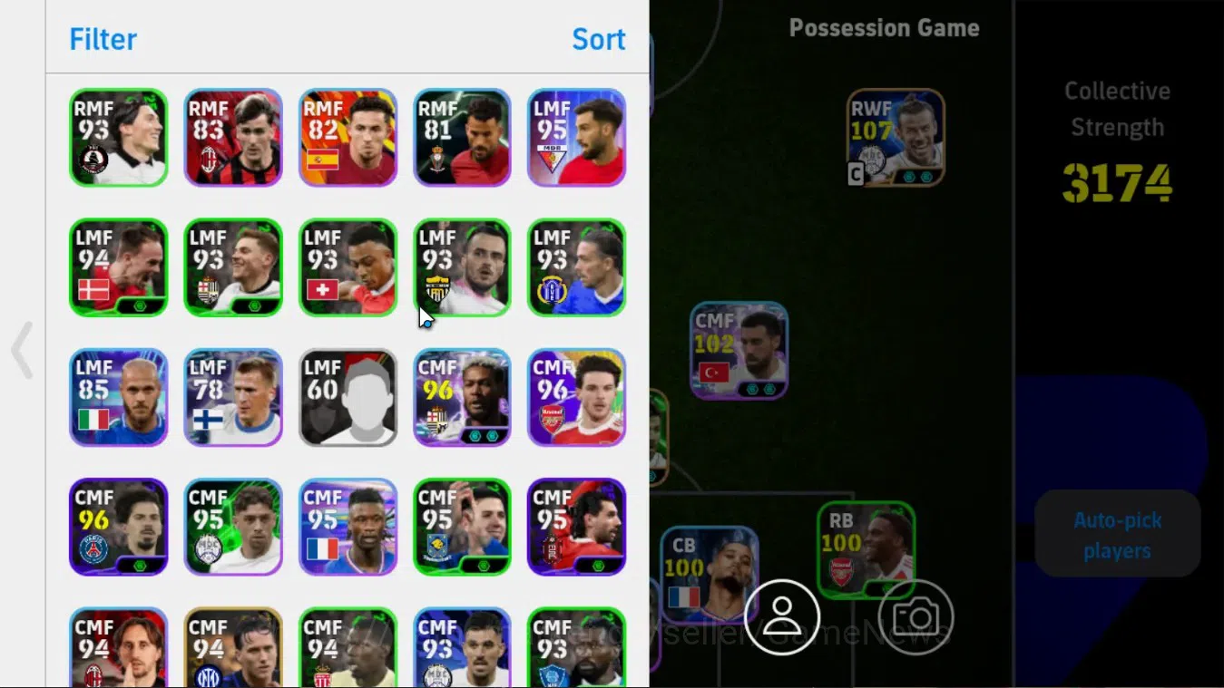 eFootball Accounts Android|885 Coins|Big Time Gareth Bale,Epic Xabi A image 6