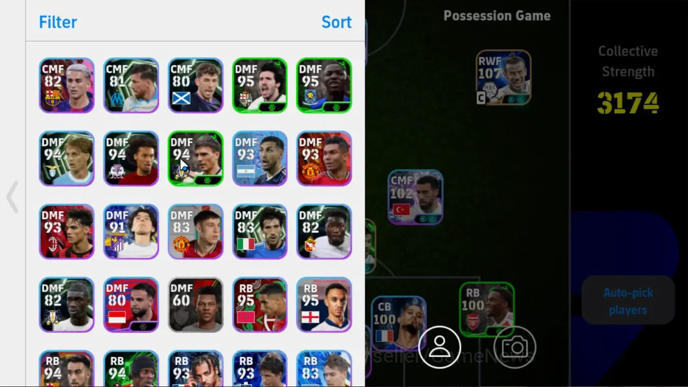eFootball Accounts Android|885 Coins|Big Time Gareth Bale,Epic Xabi A image 7