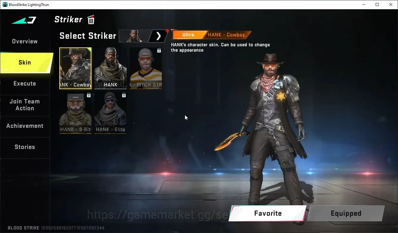 Blood Strike Accounts Collab Skin ASIA|ETERNAL AUG,Karl98K+MELEE TalonKnife,Kukri,AXE|Collab Enzo-Kraken,BLEACH TOSHIRO,TR 12