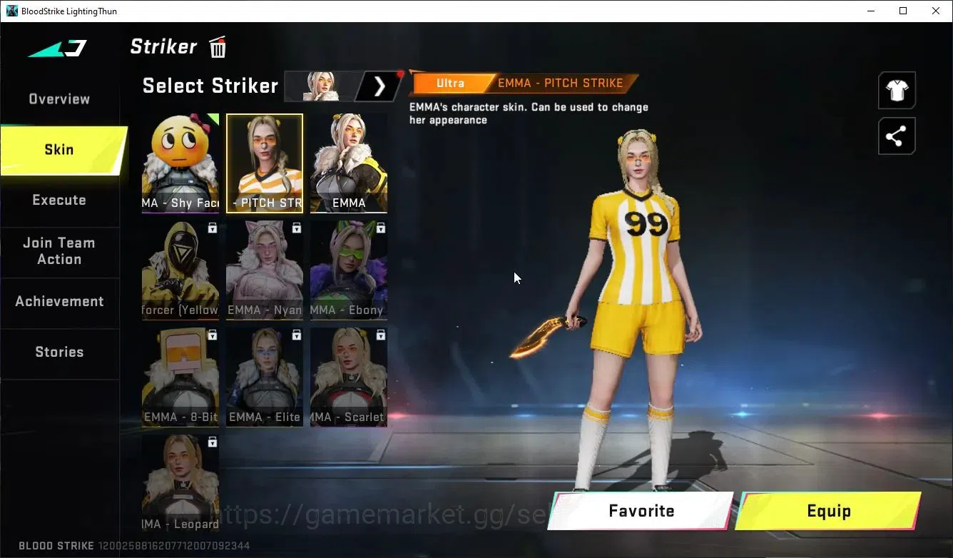 Blood Strike Accounts Collab Skin ASIA|ETERNAL AUG,Karl98K+MELEE TalonKnife,Kukri,AXE|Collab Enzo-Kraken,BLEACH TOSHIRO,TR 13